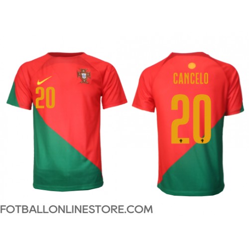 Billige Portugal Joao Cancelo #20 Hjemmetrøye VM 2022 Kortermet